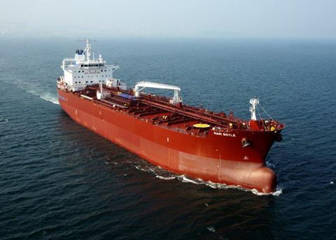 Fifth in series 'Mari Boyle', owned by Waterfront Shipping/Marinvest and powered by methanol-burning ME-LGI engines