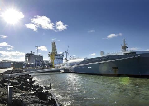 Skangas’ new LNG feeder and bunker ship Coralius