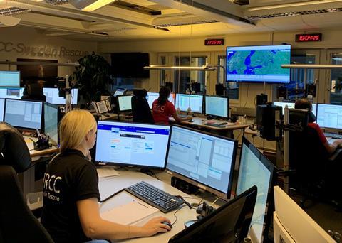 The Swedish Maritime Administration's sea and air traffic control centre JRCC in Gothenburg, Sweden (credit: Lina Buurstra)