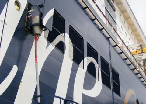 Shoreside power supply at the Port of Kiel. (Credit Port of Kiel)