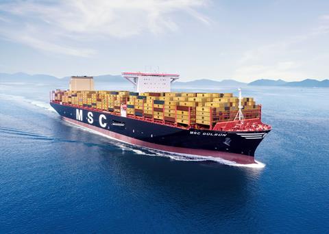 MSC is trialling a new thermal camera based fire detection system aboard the <i>MSC Febe</i>, a sistership of the <i>MSC Gulsun</i> (pictured).