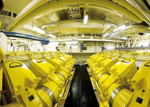 Common-rail MAN V48/60CR Tier-II compliant engines similar to those ordered by Costa Asia and P&O Cruises Australia