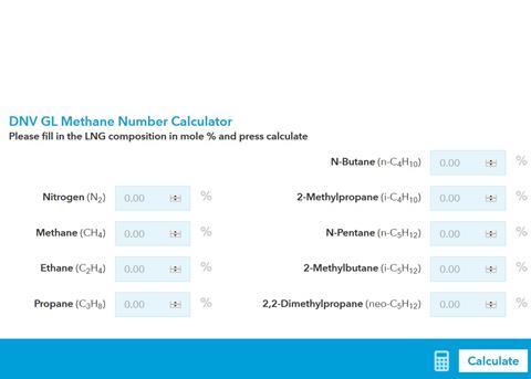 The methane number caclulator uses an algorithm said to offer greater accuracy than existing tools
