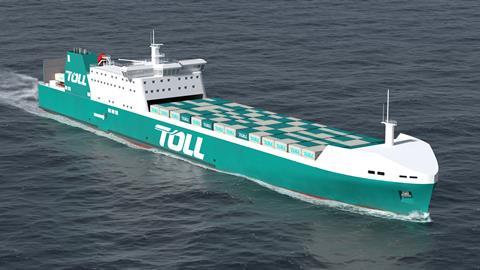 Toll Shipping’s new build RoRo vessels will be equipped with WE Tech’s shaft generator solutions (Photo: Sea Highways Ltd)