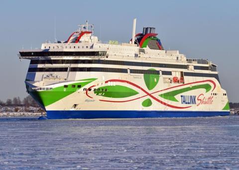 Tallink' Group's existing LNG-fuelled ferry, <i>Megastar</i>’ (Picture courtesy of Høglund)