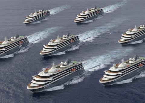 Four new Kongsberg Maritime-equipped ships will be added to Mystic Cruises’ fleet of adventure cruise vessels, bringing the total to seven Credit: Konsgberg Maritime