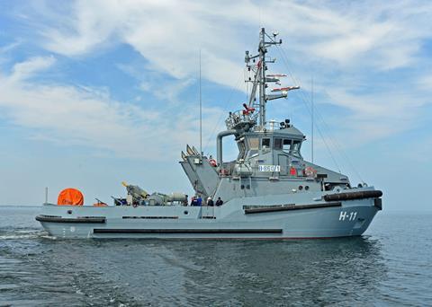 New tugs for the Polish Navy are fitted with Schottel Rudderpropellers Credit: Schottel