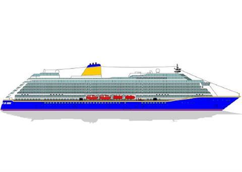 The new vessel to be built for Saga Cruises