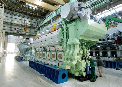 Wärtsilä 50 dual fuel engine for LNG and normal fuel operation
