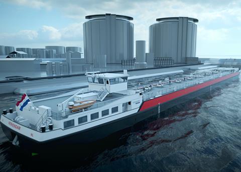 The delivery of the first of the series of 40 barges will be in November 2021 (credit: Damen)