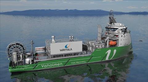 Using a VOC recovery system (pictured) for loadings would yield net CO2 equivalent (CO2e) savings of 1,200-1,500 metric tonnes per loading of a VLCC.