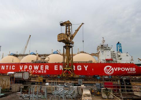 The FSU at Sembcorp Marine’s Admiralty Yard in Singapore Photo: Synergy
