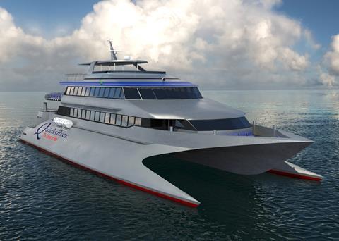 Incat Crowther's 42m wave piercing ferry design for Bali