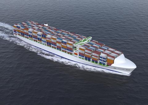 The second phase of the Quantum container ship concept features LNG propulsion among other enhancements