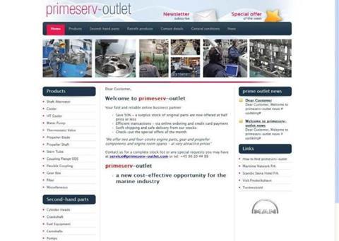 MAN Diesel & Turbo’s discount spares website www.primeserv-outlet.com