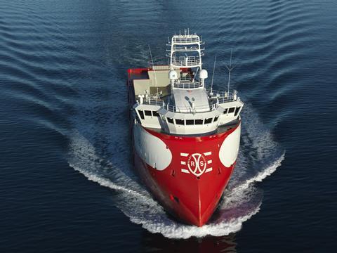 ‘Rem Hrist’ on her sea trials (Photo: Ulstein Group and Fuglefjellet/Arild Solberg)
