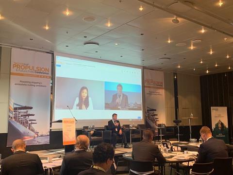 Ngoc-Lan Lang of DG CLIMA fielded a number of questions from delegates during a lively High Level Panel session focused on the EU's ETS proposals.