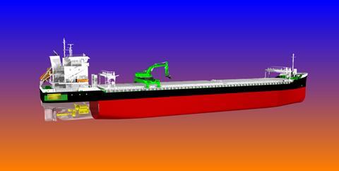 Self-sustaining, efficient tonnage for bulk trading in northern Europe (credit: Aasen Shipping).