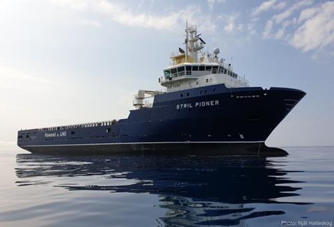 Tests will be carried out on the offshore supply vessel (OSV), Stril Pioneer