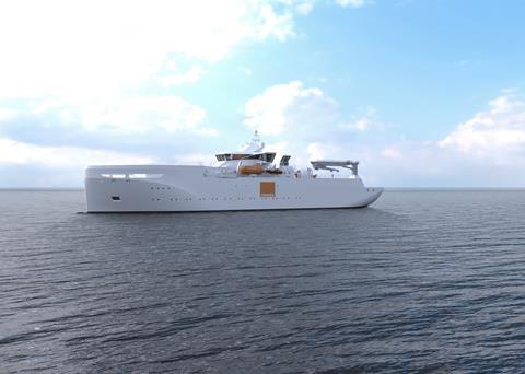 Image of the new French cableship ordered from Colombo Dockyard.(credit: Orange Marine).