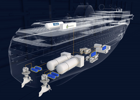 PowerCell's PEM fuel cells are being evaluated in several projects, including a Norwegian consortium developing a 3.2MW LH2-fuelled project for ferry operator Havila (pictured).