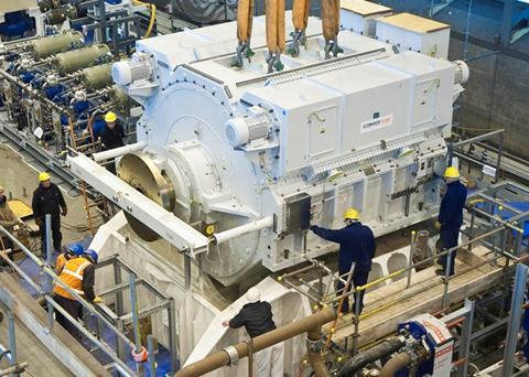 The first AIM is lowered into place (BAE Systems)