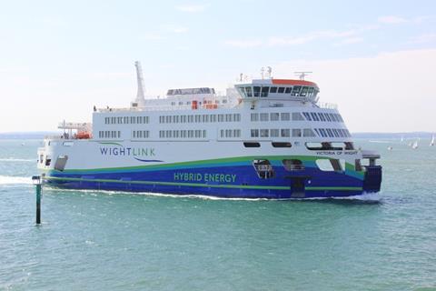 The <i>Victoria of Wight</i> ferry forms one of the case studies for the UK-funded study (picture courtesy Wightlink)