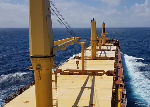 Bulk carrier, ‘M/V Trudy’, part of MINSHIP’s managed fleet Photo: MINSHIP