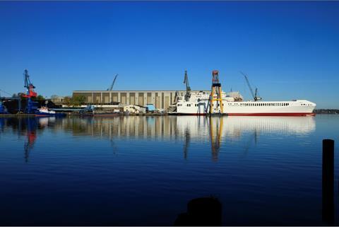 Ready for service: <i>Liekut</i> at her Flensburg yard of build. (photo credit: FSG).