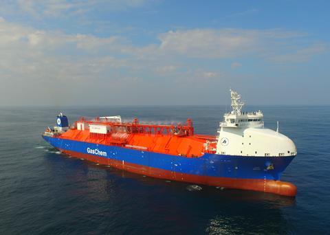 A 38,000 cbm LEG carrier owned by Hartmann Photo: Hartmann