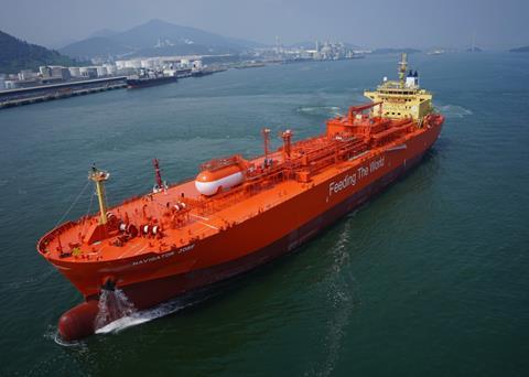 Navigator Gas has received a new AiP from DNV for an ammonia fuelled gas carrier Photo: Navigator Gas