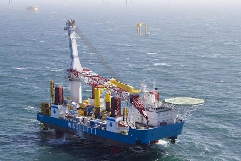 SAL Renewables is being established with <i>Wind Lift I</i> (pictured), a DP jack-up crane vessel, as well as access to SAL Heavy Lift's DP2 heavy lift ship <i>Blue Giant</i>