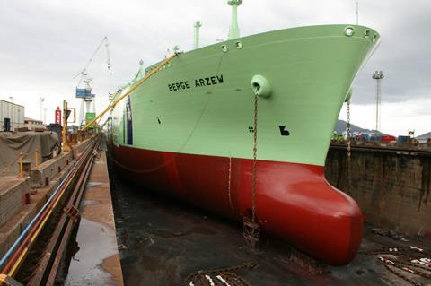 LNG carrier ‘Berge Arzew’ provided a floating test-bed for AMC’s Green Ocean Coatings